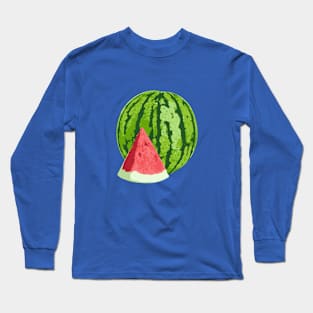 Minimalist Abstract Nature Art #60 Watermelon Long Sleeve T-Shirt